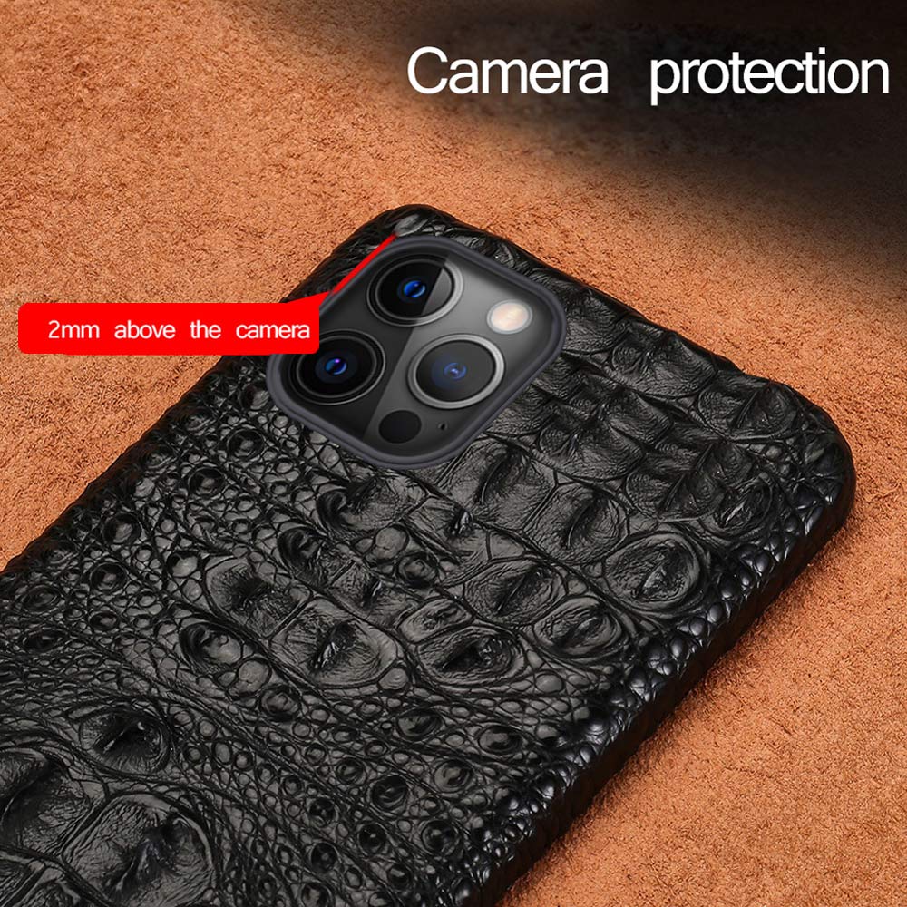 Compatible with Apple, Suitable For Iphone12pro Mobile Phone Case Leather Case Head Layer Cowhide Protective Cover
