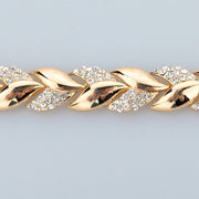 Golden leaf bracelet