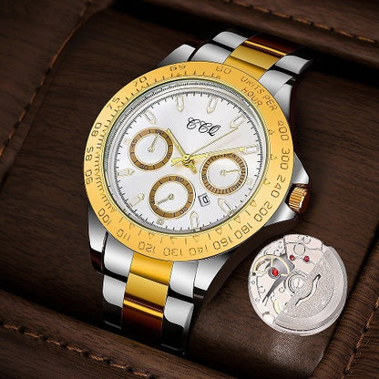 Fashion Gradually Gold Steel Watch