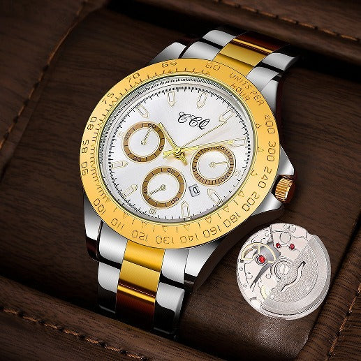Fashion Gradually Gold Steel Watch