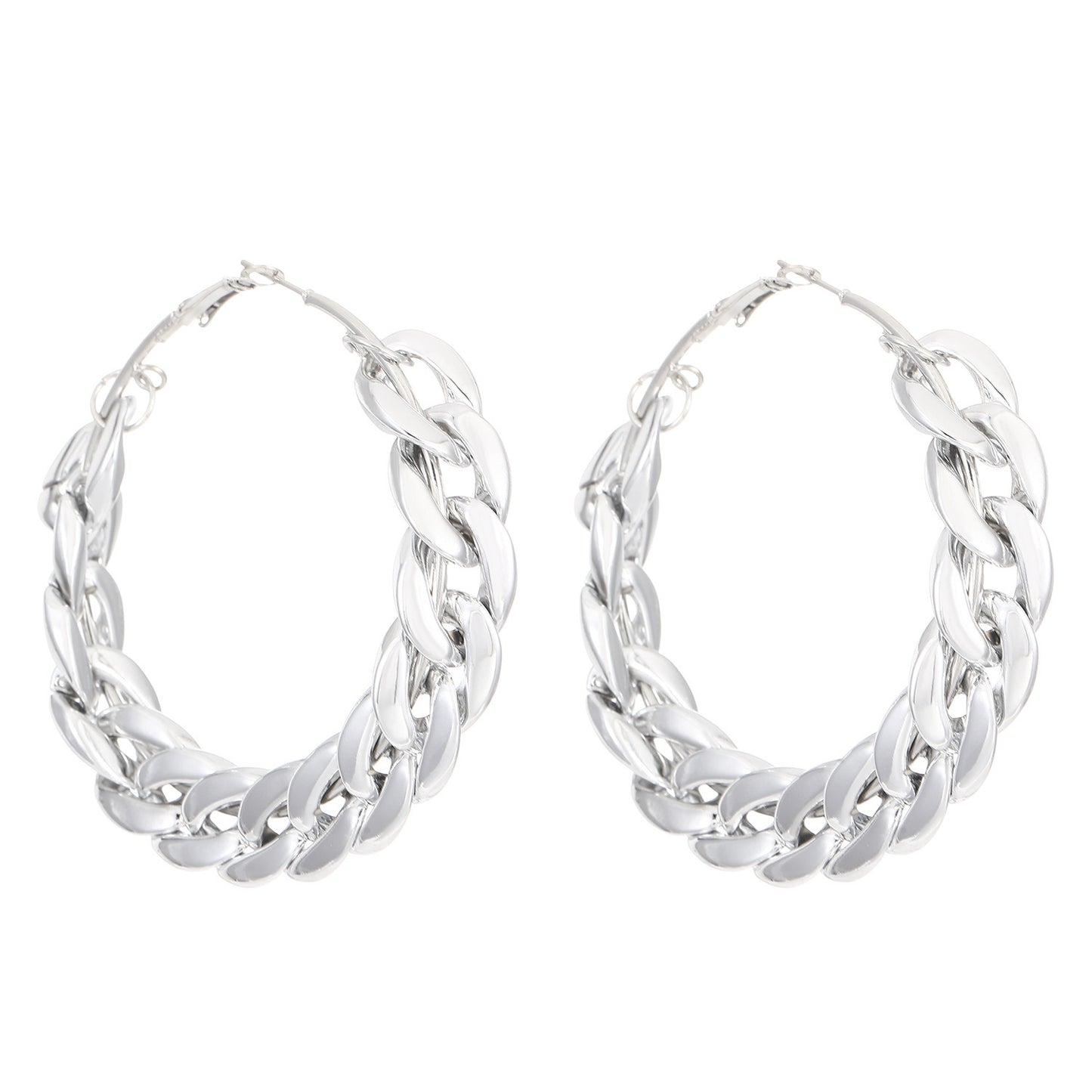 Female Exaggerated And Personalized Geometric Round Ring Earrings