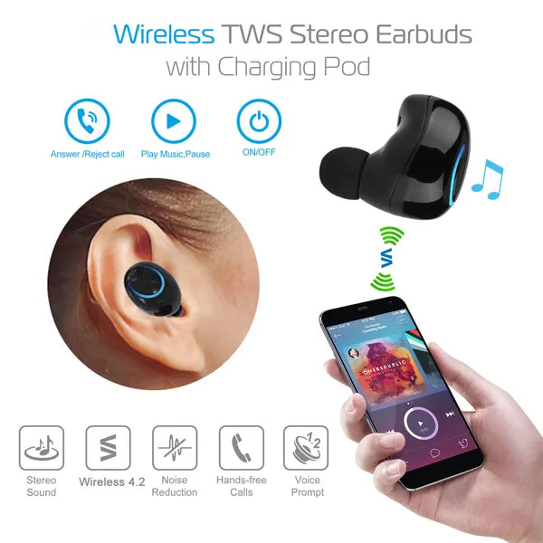 Wireless TWS Stereo Earbuds Earphones Headphone Headset