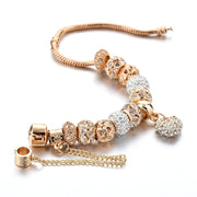 New golden full diamond love bracelet