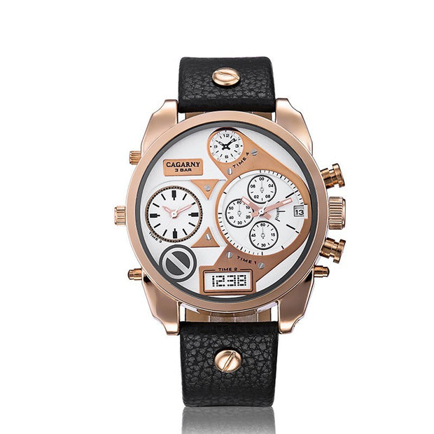 Men's Watch Quartz Calendar Belt Sports
