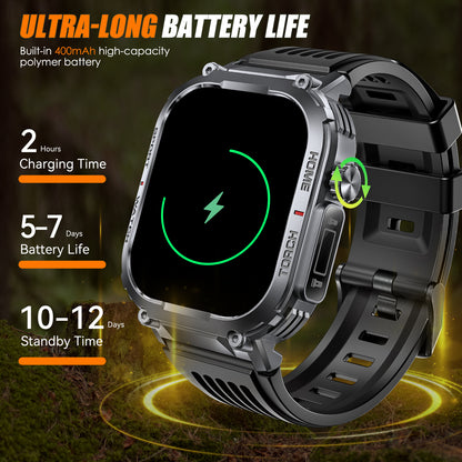 INEYES S320B Smartwatch with Sport Modes & LED Light