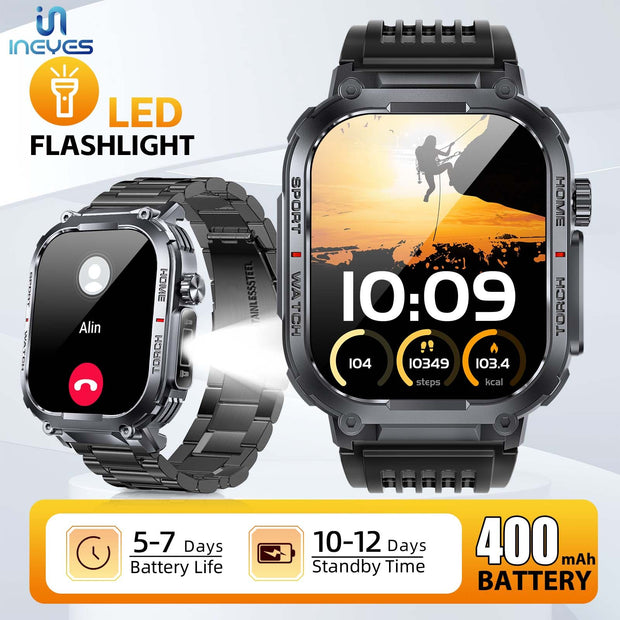 INEYES S320B Smartwatch with Sport Modes & LED Light