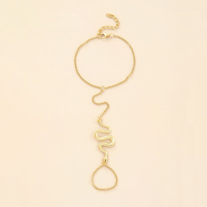 Golden Snake Double Bracelet Bohemian Summer