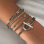 Golden Snake Double Bracelet Bohemian Summer