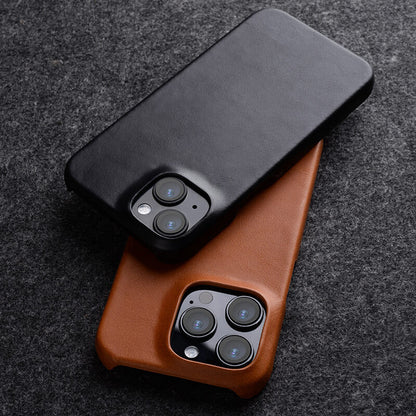Suitable For 14ProMax Phone Case Head Layer Leather Vintage