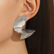 Geometric Ear Studs New Trendy Women's Irregular Metal Sequins Earrings