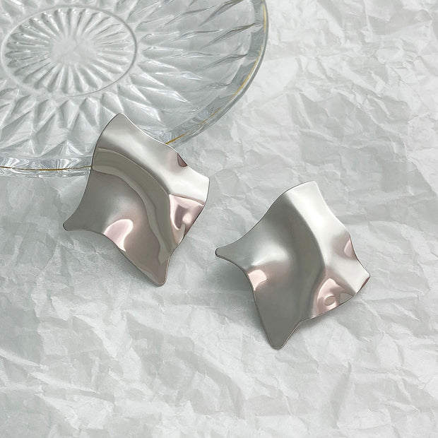 Geometric Ear Studs New Trendy Women's Irregular Metal Sequins Earrings