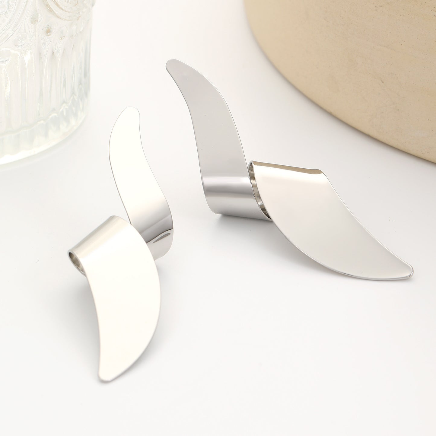 Geometric Ear Studs New Trendy Women's Irregular Metal Sequins Earrings