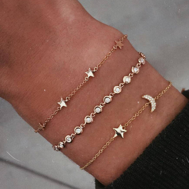 Golden Snake Double Bracelet Bohemian Summer