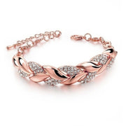 Golden leaf bracelet