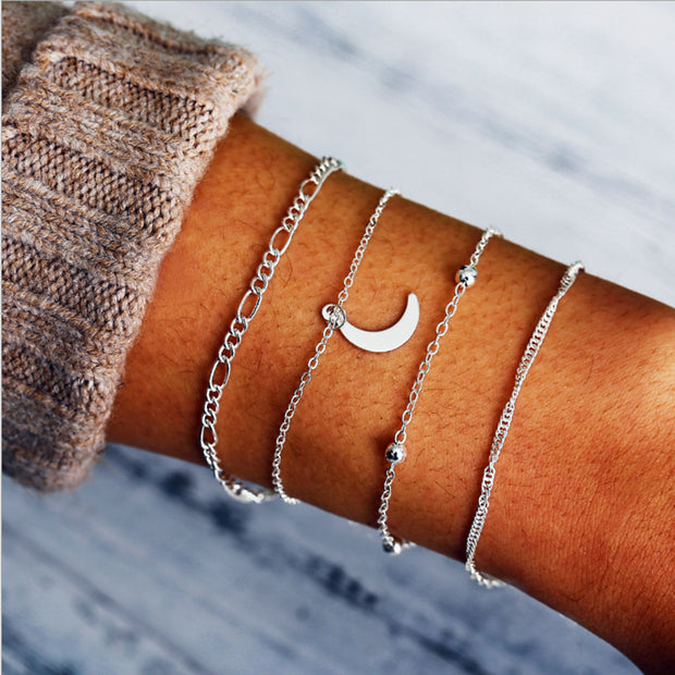 Golden Snake Double Bracelet Bohemian Summer