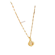 Necklace,with Golden Flower ,and beautiful Diamond