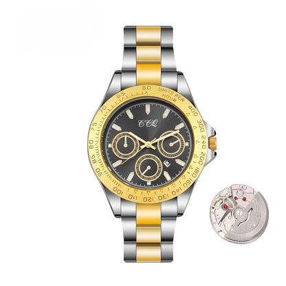 Fashion Gradually Gold Steel Watch